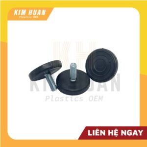 SP0036 | Chân Đế Tăng Chỉnh Nhựa (F29,F33,...) (mũ nhựa lớn) - Linh Kiện Nhựa Ngành Gỗ | Ép Gia Công Nhựa Số Lượng Lớn TPHCM - Công Ty Nhựa Kim Huân